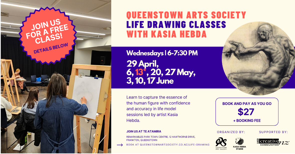 QAS Life Drawing Classes with Kasia Hebda - 10 June