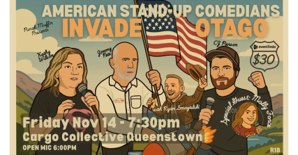 Te Wāhi Toi - American Standup Comedians Invade Otago @ Cargo Collective
