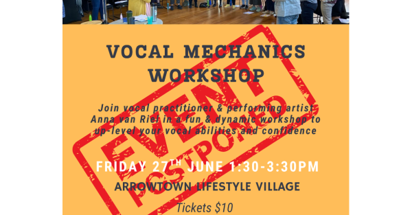 Te Wāhi Toi - Vocal Mechanics Workshop in Arrowtown