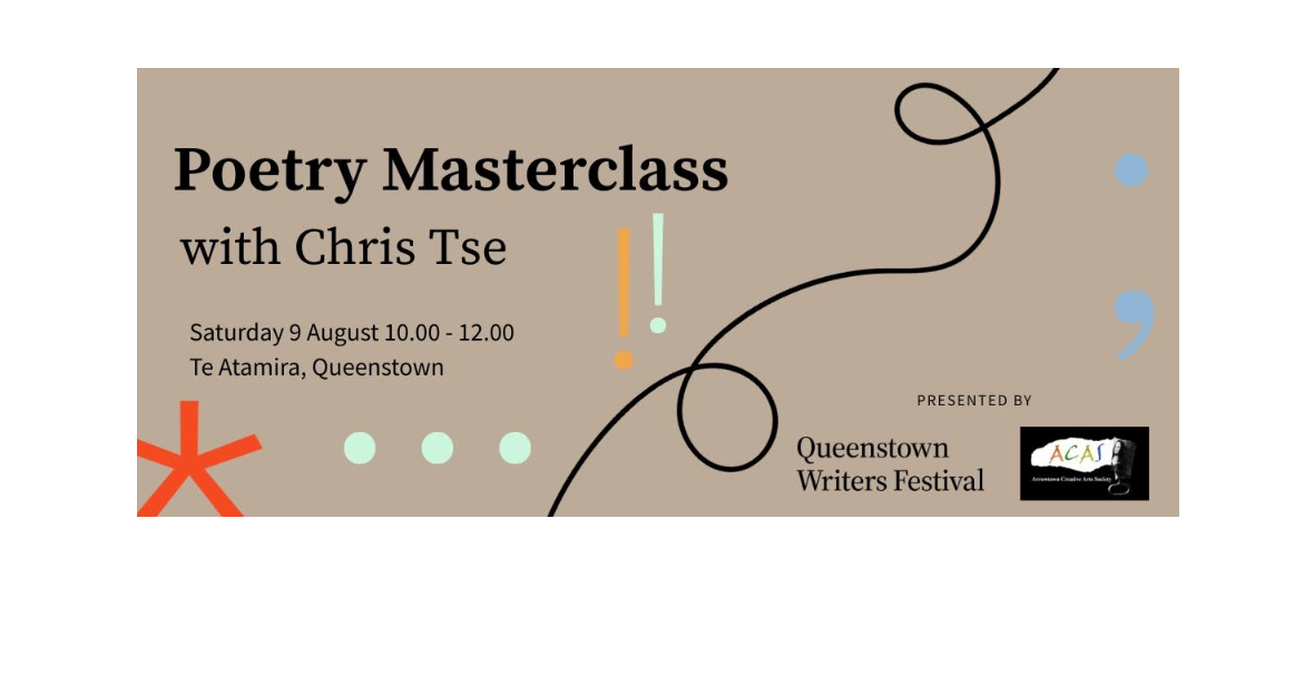 Poetry Masterclass with Chris Tse