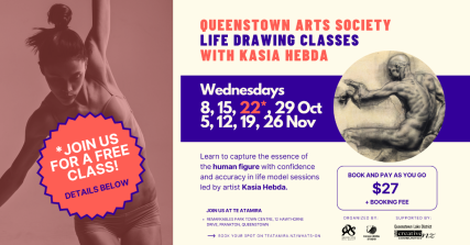 Te Wāhi Toi - QAS Life Drawing Classes with Kasia Hebda - 15 October