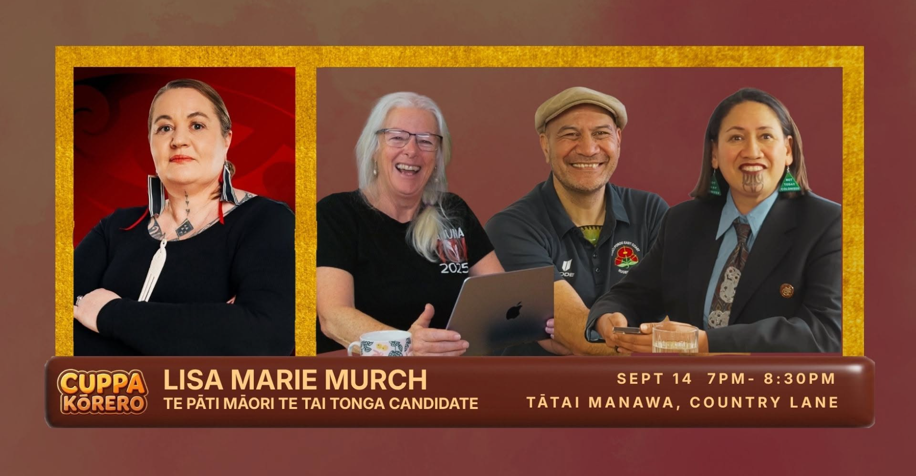 Cuppa Kōrero with Te Pāti Māori Te Tai Tonga Candidate Lisa Marie Murch