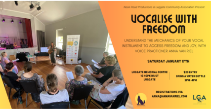 Te Wāhi Toi - Luggate Workshop- Vocalise With Freedom
