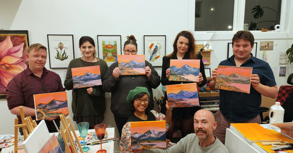 Te Wāhi Toi - Paint & Nibble! Iconic New Zealand Landscapes - Acrylic Workshop with Kasia Hebda - 5 June