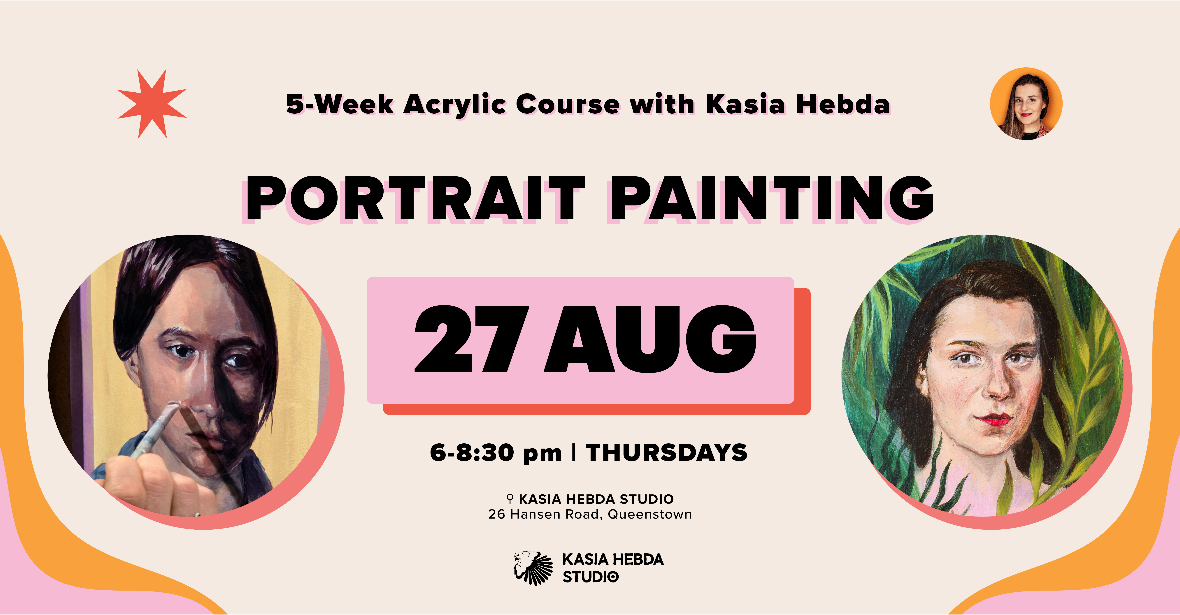 Portrait Painting - Acrylic Course with Kasia Hebda | 27 August