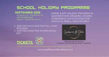 Te Wāhi Toi - Spellbound School Holiday Anime & Art Programme