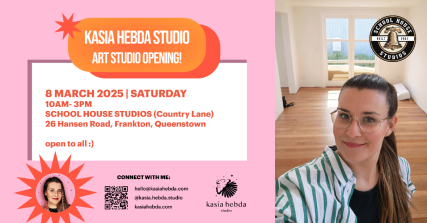 Te Wāhi Toi - ✷ Kasia Hebda Studio ✷ Art Studio Opening – Come Say Hi!